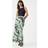 Warehouse Premium Satin Midaxi Skirt - Khaki