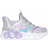 Skechers Toddler Slip-Ins Infinite Heart Lights Sneaker - Silver/Multi