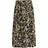 Y.A.S Yaspella High Waisted Floral Print Midi Skirt - Black
