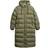 Superdry Ripstop Longline Puffer Jacket Kvinde Dusty Olive Green Grid