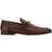 Gucci Jordaan Horsebit Burnished Leather Loafers - Men - Brown