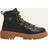 Prada Leather Laced Boots - Black