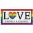 Fan Creations Los Angeles Angels 6'' x 12'' LGBTQ Love Sign