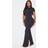 PrettyLittleThing Shape Black Sculpted Short Sleeve Jumpsuit