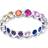 Jewelco London Bubble Bezel Aurora Full Eternity Ring - Silver/Multicolour