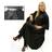 Hair Tools Barber Hairdressing Cutting Cape & Gown Unisex Black With Popp