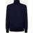 Hackett London Merino Wool & Silk Blend Zip-Through Jumper - Midnight Blue