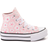 Converse Little Kid's Chuck Taylor All Star Hi Lift - Pink/Flocked Flowers