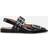 Ganni Black Feminine Buckle Ballet Flats - 099