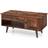 Costway Lift Top Rustic Brown Coffee Table 50x100cm