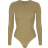 SKIMS Long Sleeve Crew Neck Bodysuit - Khaki