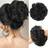 Shein Synthetic Curly Hair Bun With Rubber Band Black Brown Donut Updo Hairpiece For Messy Chignon And Stylish Look Hair Accessories Hair Scrunchies Extension