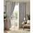 Luxury Living Chenille Blackout Ring Top Eyelet Curtains - Silver - 229 cm x 90 cm