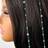 Shein 2 Pieces Bohemian Style Blue Rice Bead Decorated Hair Chain Set