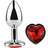 AfterDark Red Scarlet Anal Plug & Heart Jewel