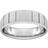 Goldsmiths Vertical Lines Wedding Ring 6mm - Silver