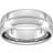 Goldsmiths Slight Court Extra Heavy Milgrain Centre Wedding Ring - Silver