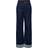 Only Mercer High Waist Wide Leg Fit Jeans - Dark Blue Denim