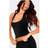 PrettyLittleThing Black Contour Jersey Halterneck Top