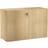 String Skåp Med Lås 78x32x52 cm Ek Vitrineskabe Opbevaringsskab