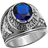 Alamode Jewelry Ring - Silver/Sapphire