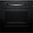 Bosch HQA534BB3B Series 4 Built In Electric Single Oven 71L Black, Red