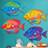 Oraytteo Fish Multicolour Wall Decor 24.9x15.5cm 4pcs