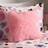 OHS Fluffy Filled Cushion - Neon Complete Decoration Pillows Pink (40x40cm)