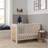 Tutti Bambini Alba Mini Cot Bed White Sand & Distressed Oak