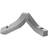 Normann Copenhagen Crooked 2 Warm Grey Candle Holder