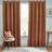 Furn Dawn 100% Blackout Thermal Eyelet Curtains - Orange 117 cm x 137 cm