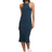 Nike Sportswear Chill Rib Sleeveless Slim Fit Midi Dress - Armory Navy