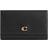Coach Essential Medium Flap Wallet - Polished Pebble Leather/Brass/Black