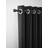 Rothley Extendable Curtain Pole Kit with Stud Finials - Matt Black 71-120 cm