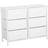 Home Treats Organiser Storage Unit For Bedroom White Chest of Drawer 80x62.4cm