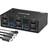 Kceve USB 3.0 KVM Switch Displayport + HDMI 2 Port, KVM Switch Dual Monitor 4K@60Hz, KVM Switch 2 PC 2 Monitor with 4 USB 3.0 ports for 2 computers Share mouse, keyboard and monitor