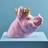 WERNS Piggy Bank Pig Porky with Crown Pink Figurine 28cm