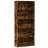 vidaXL 3314673 Smoked Oak Book Shelf 189cm