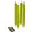 WERNS Stick Green LED Candle 24.5cm 4pcs