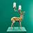 WERNS Deer Gold Candlestick 62cm