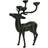 WERNS Deer black Candlestick 62cm