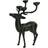 WERNS Deer black Ljusstake 62cm