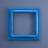 WERNS Baroque Blue Photo Frame 42x42cm