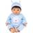 Tiny Treasures TINY TREASURES Blue Bear Doll Brown Hair