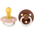 Bibs Colour 2 pk Latex str. 2 Blush GLOW/Woodchuck