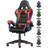 Bigzzia Gaming chair with rgb led lights video game chairs Office Chair Ergonomic High Back Support Lumbar Support pc gaming chair Red