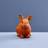 WERNS Spardose Hase Orange Figurine 21cm