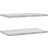 vidaXL Silver Shelves 2 Pcs 75 x 40 x 3 cm Wall Shelf