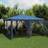 vidaXL Party Tent with 8 Mesh Sidewalls Blue 4x4 m HDPE