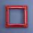 WERNS Baroque Red Photo Frame 42x42cm